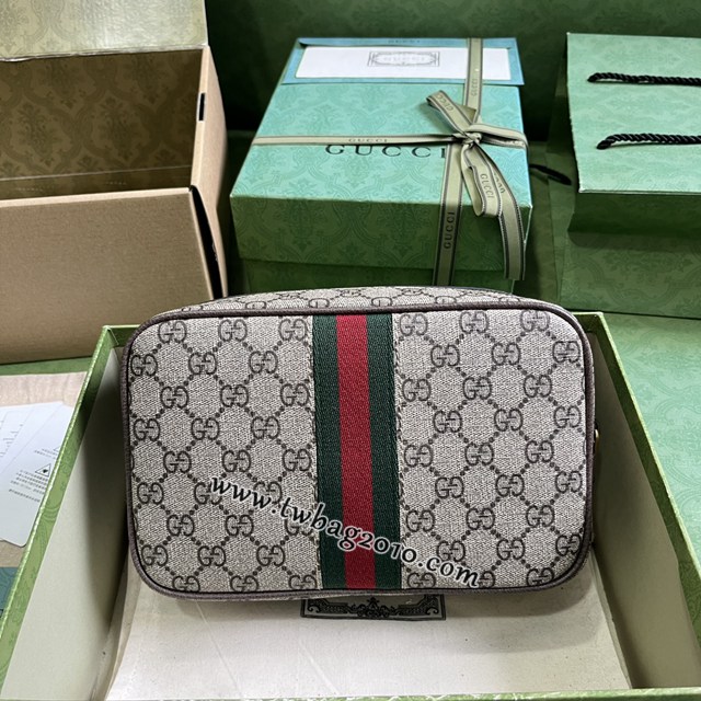 gucci專櫃新款手袋 古馳Gucci Savoy系列飾織帶洗漱包 jcp1107